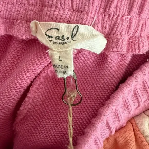 New Easel Good Day Color-block Patchwork Lounge Pant - Picture 9 of 10